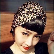 HOT NEW Fashionable Lady Charm Leopard Turban Hair Band Headband 1Pcs