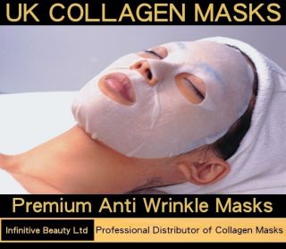 Premium Collagen Crystal Face Masks Anti Ageing Skin Care White