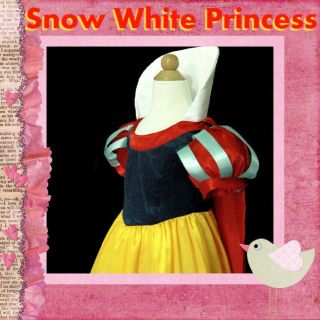 188 NWT Snow White Princess Halloween Xmas Party Girls Costume SZ 3