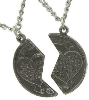 Necklace Bff Set New Mizpah Coin Best Friends Genesis Pendant