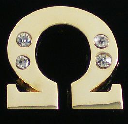 Omega Psi Phi Que Symbol 4 Founders Rhinestone Lapel Pin