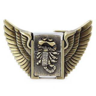 New Rasta Wings with Scorpion Removable Lighter Belt Buckle & Free