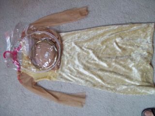 ANGEL WITH WINGS & HALO SIZE 4 6X GOLD GOLD DRESS BODY 100% POLYESTER
