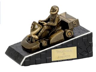Go Kart Wedge Karting Resin Trophy Award FREE ENGRAVING