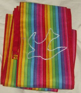 Reversible Clergy Stole Rainbow with descending dove your choice of