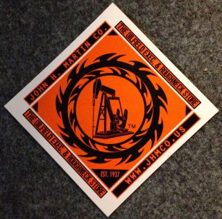 Oil well pump jack sticker decal oilfield trash gift sign drill gas