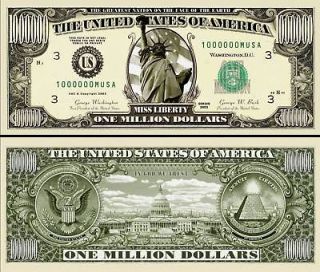 OUR ORIGINAL MILLION DOLLAR BILL (500 EA)