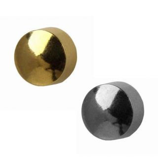 Piercing Stud Earrings Traditional Plain 4mm Ball Gold Plated / Steel