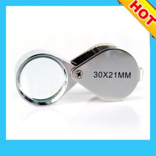 Newly listed Mini 30X 21mm Jewelers Magnifying Loupe Magnifier Glass