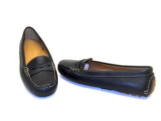 Bass Womens Simone 2 Leather Penny Loafer Black Size 8M NEW