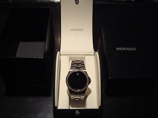 Mens Movado Luno Diamond Watch (.93 carat weight of diamonds) Sapphire