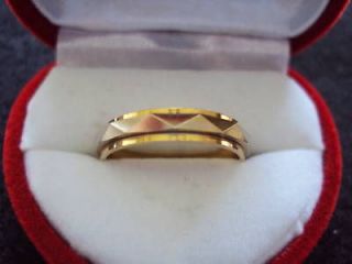 14K White Gold 5.7 Grams 7mm Wedding Band Ring Size 7 3/4 or 7.75