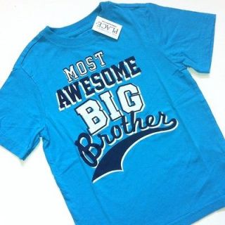 NEW Most Awesome BIG Brother Boys Graphic Shirt 4 xs 5 6 Small