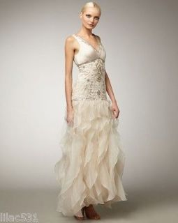 GORGEOUS* ~ SUE WONG Ruffled Gown Dress Pageant Wedding Prom