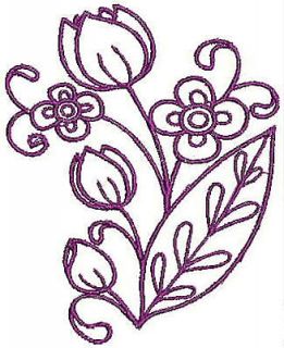 Scroll Flowers Machine Embroidery Designs Sets Brother Husqvarna