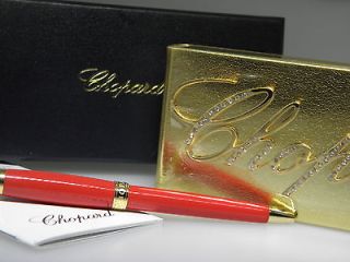 RED CHOPARD VIVACE BALLPOINT PEN BRAND NEW IN CHOPARD BOX & PAPERS