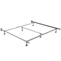 Universal Full Queen King Sized Steel Bed Frame on Wheels Made in USA