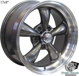17 17x8 17x9 GRAY REV CLASSIC 100 WHEELS RIMS FOR CHEVY C10 2wd TRUCK