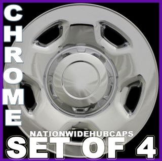 17 Chrome Wheel Skins 5Spoke Hub Caps Rim Covers Steel Wheels Lug