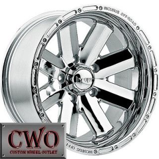 16 Chrome Incubus Recoil Wheels 8x165.1 8 Lug Chevy GMC 2500HD Dodge