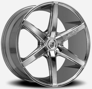 18 inch 18x8 Lexani R 6 chrome wheel rim 5x4.5 MKS MKT MKX MKZ I30 G35