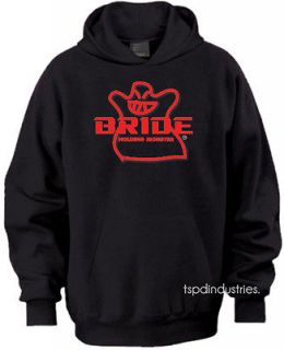 Bride Japan Holding Monster Black Hoodie Sweater JDM Drift Toyota