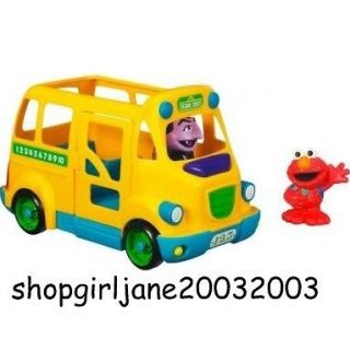 Playskool Sesame Street St School Bus with Elmo & Count Von Count