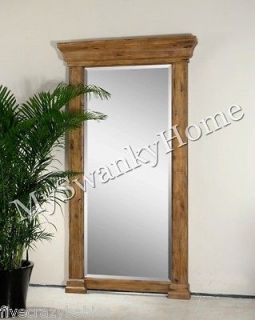 Extra Large Wall Mirror Classic Wood Columns Oversize Full Length