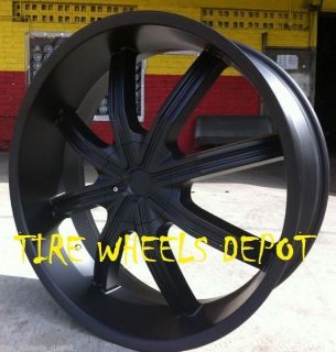 26 INCH DZ102B RIMS AND TIRES CHARGER MAGNUM CHRYSLER 300 CHEROKEE