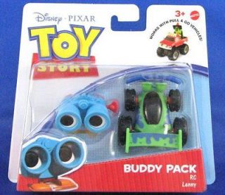 Toy Story Buddy Pack RC and Lenny Figures New Pull Go Vehicles Car
