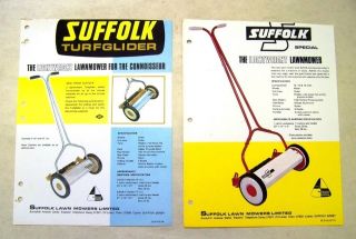 Suffolk Push Mower Dealer Spec Sheets   1960s