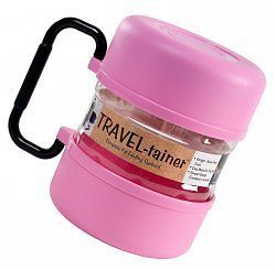 Vittles Travel Cat Dog Pet Food Storage Container Pink