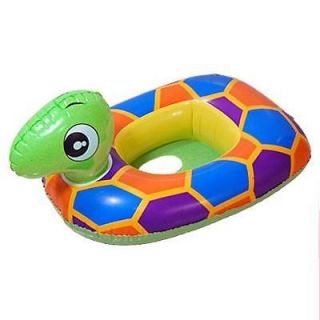 Colorful Tortoise Design Inflatable Baby Swimming Seat Boat
