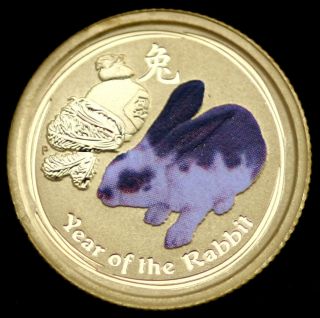 2011 Perth Mint Year of The Rabbit 1 20oz 99 99 Pure Gold Coin Value