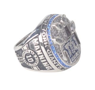 2011 12 New York Giants Copper Super Bowl Championship Ring 18K Gold