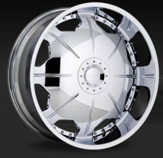 24 Strada Wheels Mirror Chrome Rims Tires Magnum Cutlass Chevelle