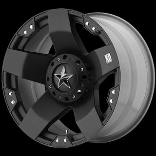 20 XD Rockstar Matte Black Rims with Nexen Roadian HP 285 50R20 Tires
