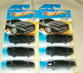 Lot of 6 2012 Hot Wheels New Models Knight Rider K I T T Car Worldwide