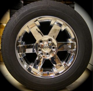 New Dodge RAM Chrome 20 Factory Wheels Rims Tires  2002