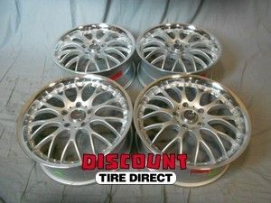 Used 18x7 5 5x120 5 120 Dr 19 Silver Machined Lip Wheels Rims