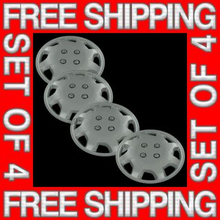 Set of 4 New 13 Silver Hubcaps Center Hub Caps Wheel Rim Covers Free