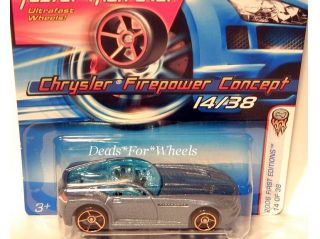 2006 Hot Wheels 1st Edition 14 Chrysler Firepower Concept FTE