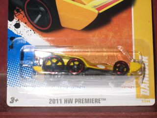 Hot Wheels 2011 HW Premiere 1 Danicar Hotwheels Yellow