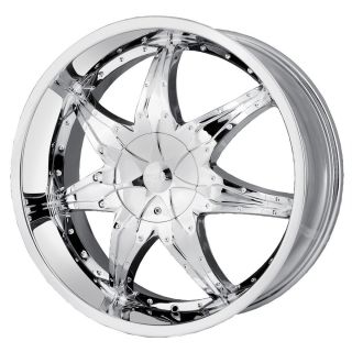 24 inch DIP Libra Chrome Wheels Rims 6x5 5 FJ Cruiser Sequoia Tacoma