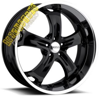 22 inch Boss Wheels 329 Black Rims Tires 5x115 Chrysler 300 300C 2011