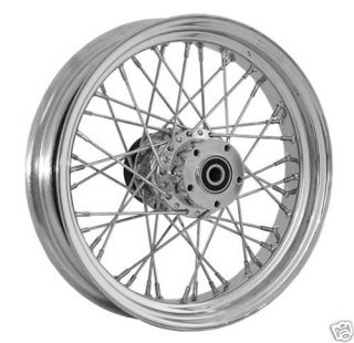 DNA 40 Spoke 21X2 15 Front Billet Wheel Chrome Harley