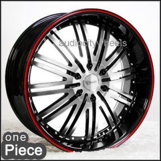 24 inch D1 Red Wheels Rims 300C Magnum Charger