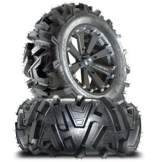 MSA M20 Kore ATV UTV Wheels Rims on 26 Moto MTC Tires Polaris Ranger
