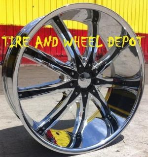 22 INCH DW29 RIMS AND TIRES INFINITY ACCORD IMPALA MAXIMA ALTIMA CROWN