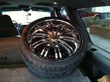 18 Chrome Rims 4 Lugs Universal with Tires